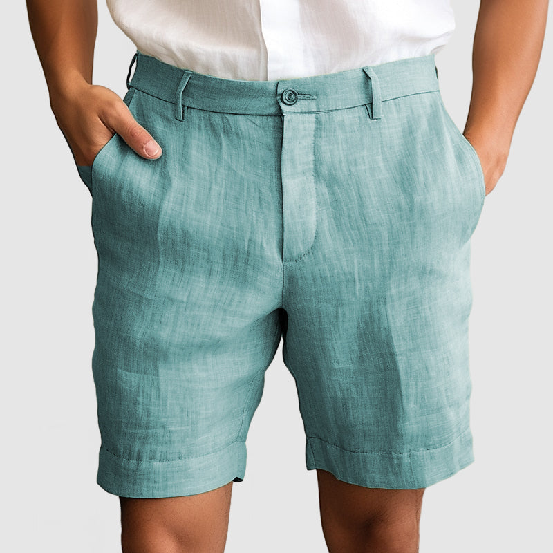 Alphonse | Short décontracté en coton et lin pour hommes, pour un confort optimal - Image 3