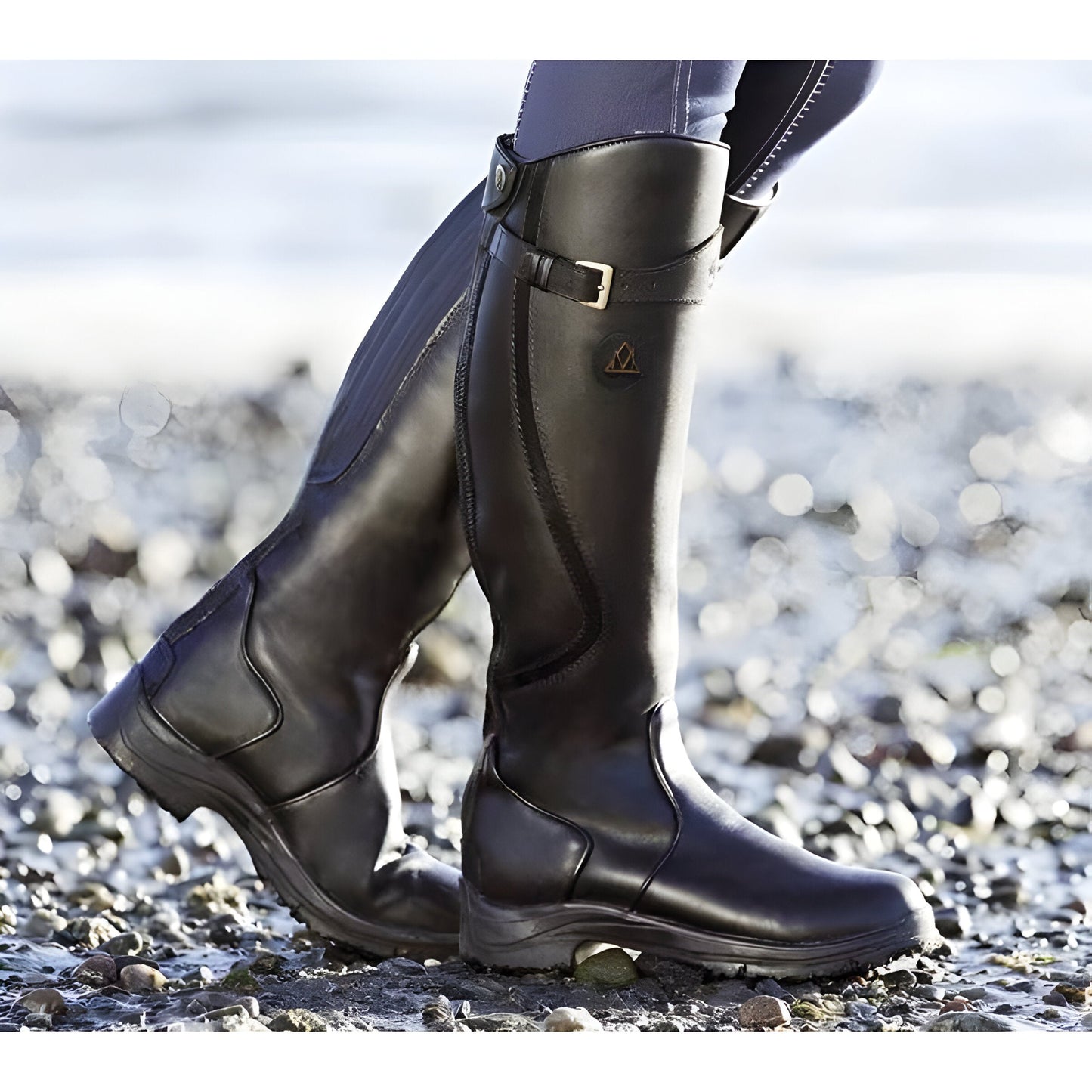 Adèle | Bottes cavalières plates montantes pour femmes - Image 4