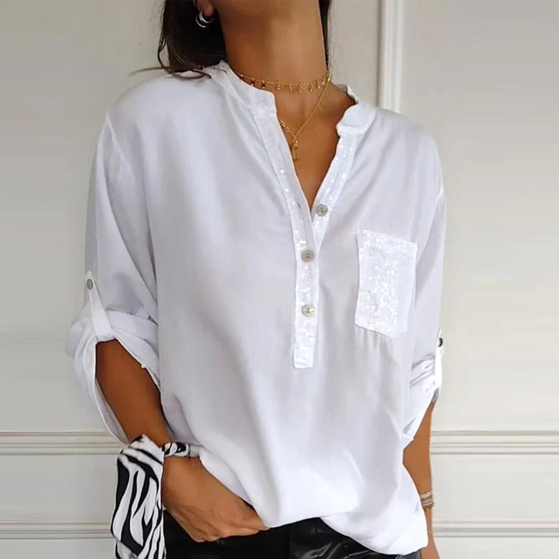 Gisèle | Top à paillettes pour une élégance décontractée - Image 3