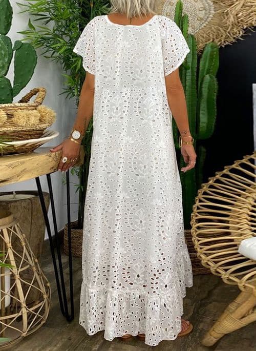 Yolande | Robe longue d'été pour femme inspirée d'Ibiza - Image 7