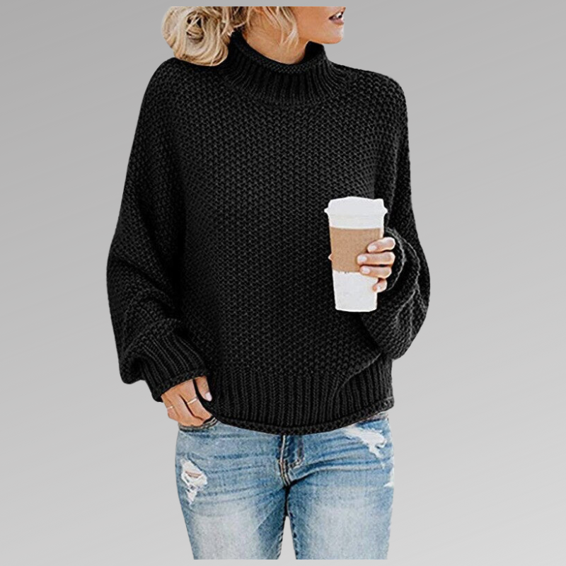 Enora | Pull ample à col roulé pour femme - Image 4