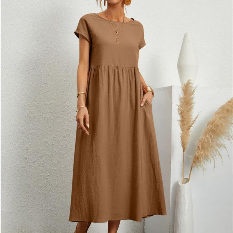 Ilona | Chic Relaxed Fit Midi Dress - Image 1