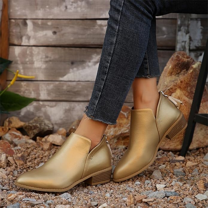Aurore | Bottines Femme à Talon Bloc et Bout Pointu - Image 17