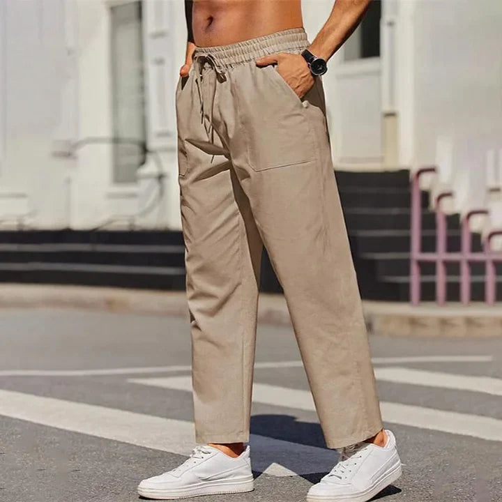 Michaël | Pantalon d'été en lin pour hommes - Image 3