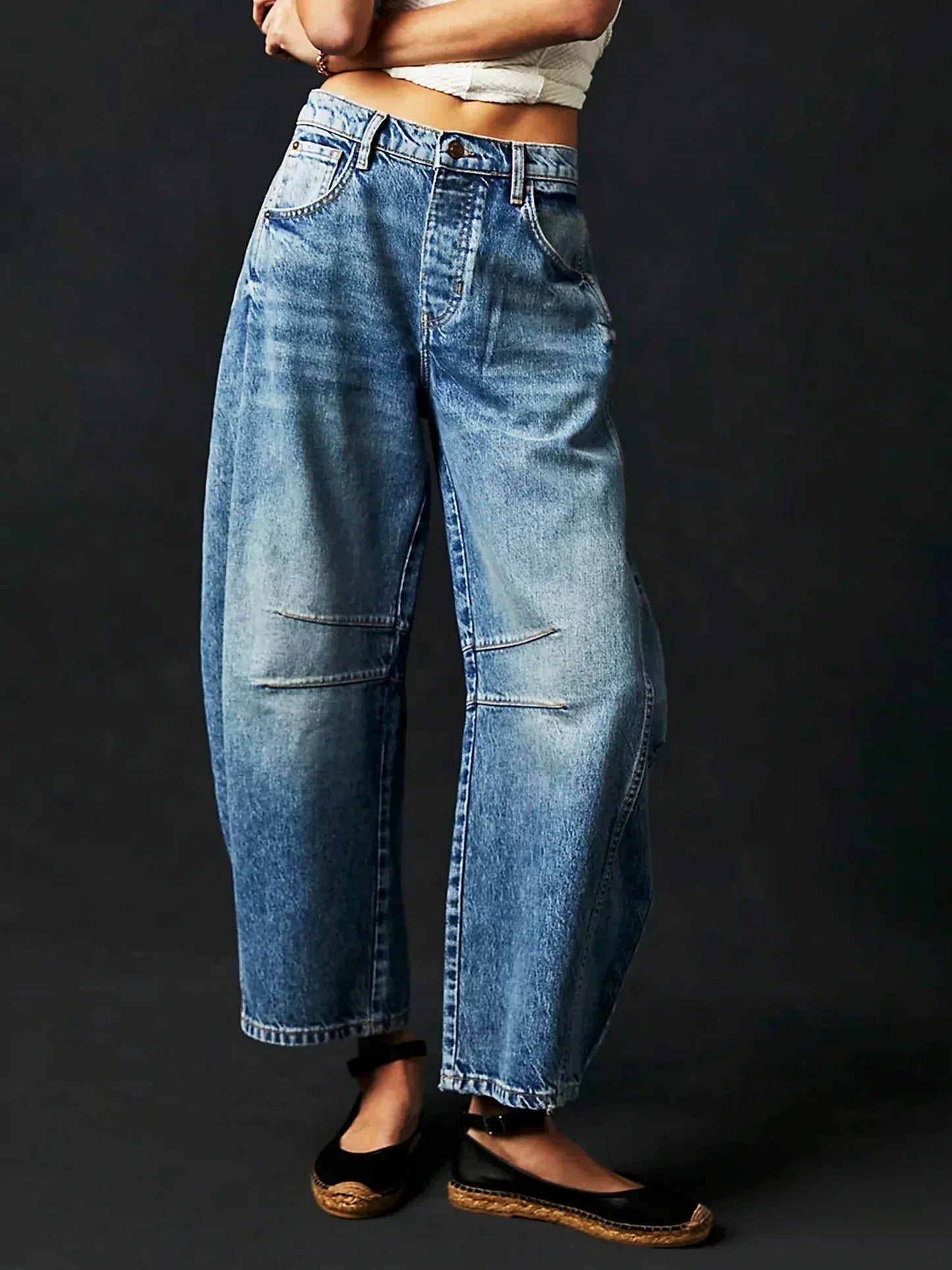 Émilie | Pantalon large taille haute pour femme - Image 6