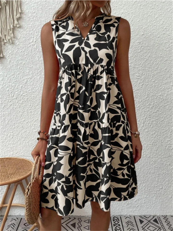 Sylviane | Robe d'été élégante pour femmes avec imprimé floral - Image 4