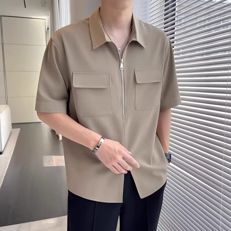 Cyrille | Chemise Décontractée Zippée pour Homme - Image 3
