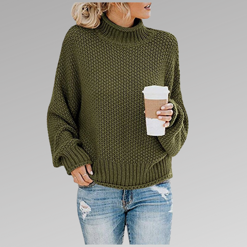 Enora | Pull ample à col roulé pour femme - Image 3