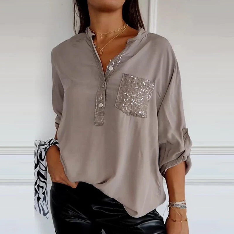 Gisèle | Top à paillettes pour une élégance décontractée - Image 4