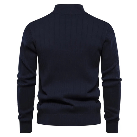 Marin | Pull à Col Zippé Homme - Image 2