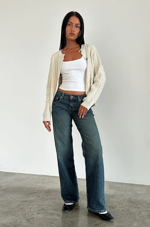 Roxy athéna - rise jeans | Denim extensible tendance et confortable - Image 4