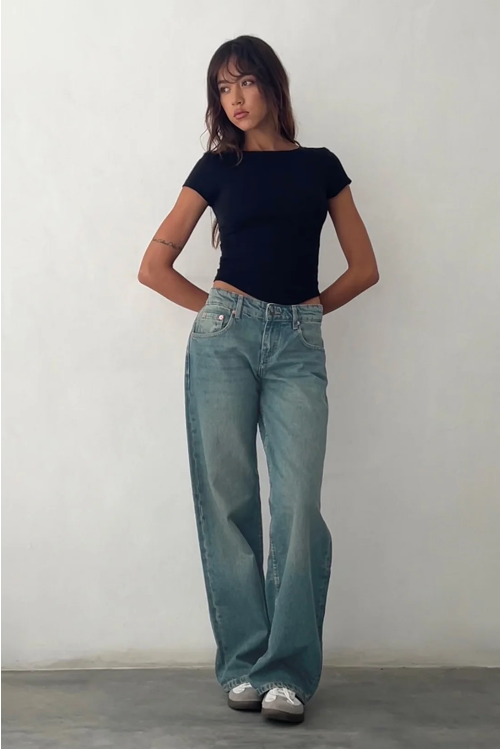 Roxy athéna - rise jeans | Denim extensible tendance et confortable - Image 5