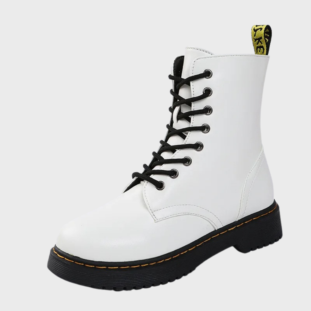 Cécile | Bottes de Combat en Cuir à Lacets pour Femmes - Image 11