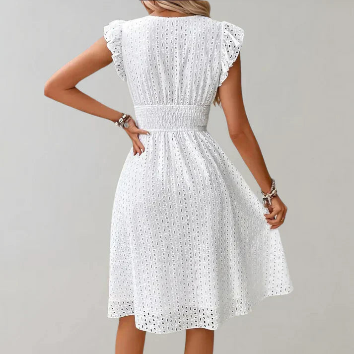Delphine | Robe élégante à manches volantes - Image 5
