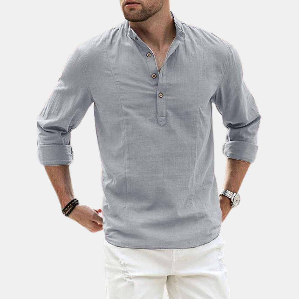 Sef | T-shirt Henley à Manches Longues pour Homme - Image 4