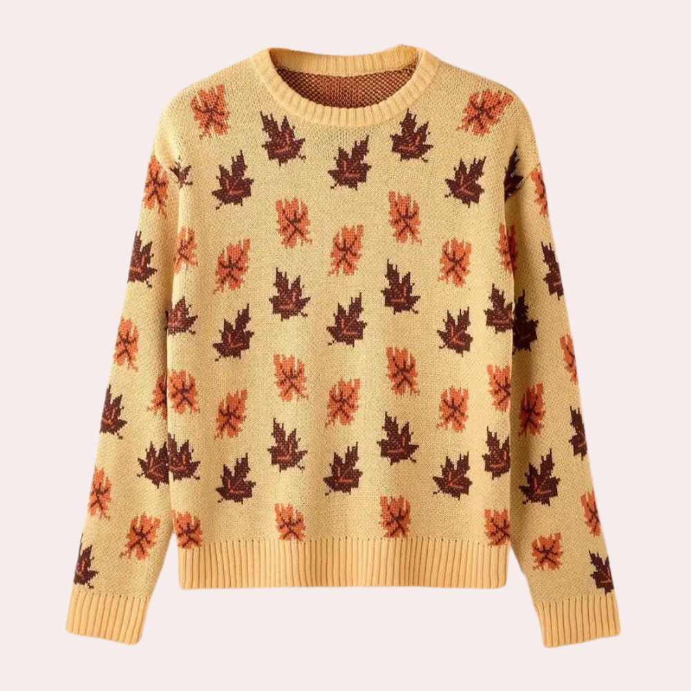 Clémence | Pull Femme Col Rond Imprimé - Image 1