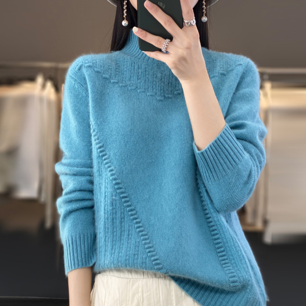 Madeleine | Pull en Tricot à Col Montant pour Femme - Image 3