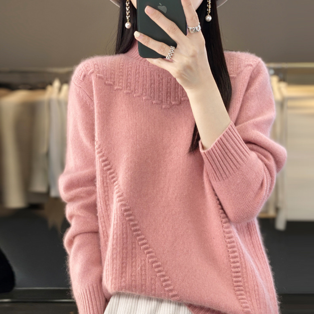Madeleine | Pull en Tricot à Col Montant pour Femme - Image 5