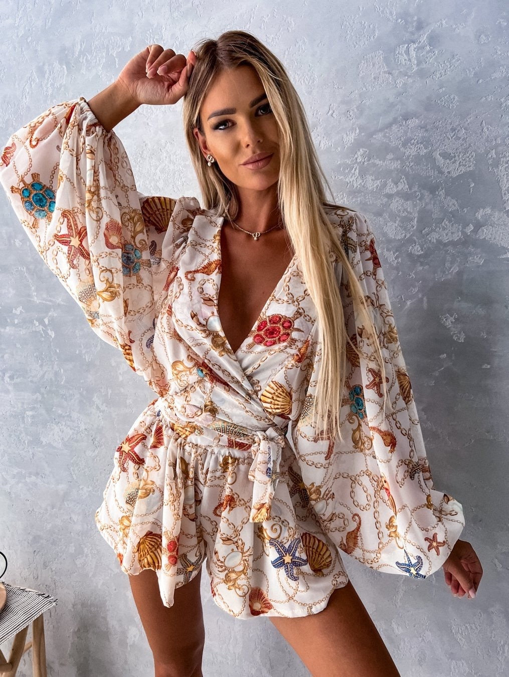Shaïna | Ensemble d'été deux pièces short et chemisier Flowy pour femmes - Image 12