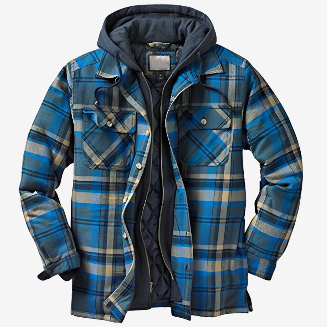 Julio | Veste à Carreaux à Capuche pour Homme - Image 6