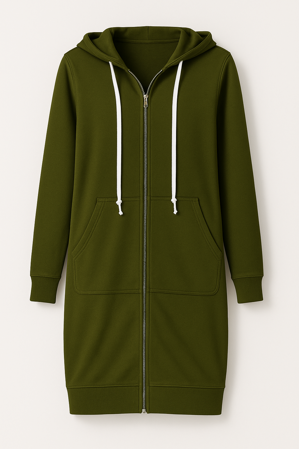 Élodie | Veste à Capuche Longue Zippée Intégrale Femme - Image 4
