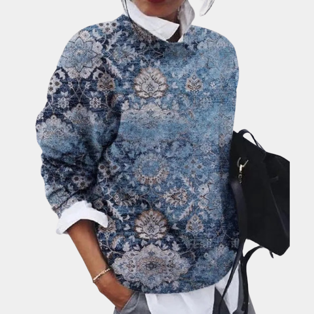 Louisa | Pull Femme Col Rond Imprimé - Image 3