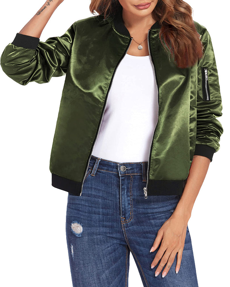 Éléa | Veste Bomber Légère Zippée Femme - Image 4