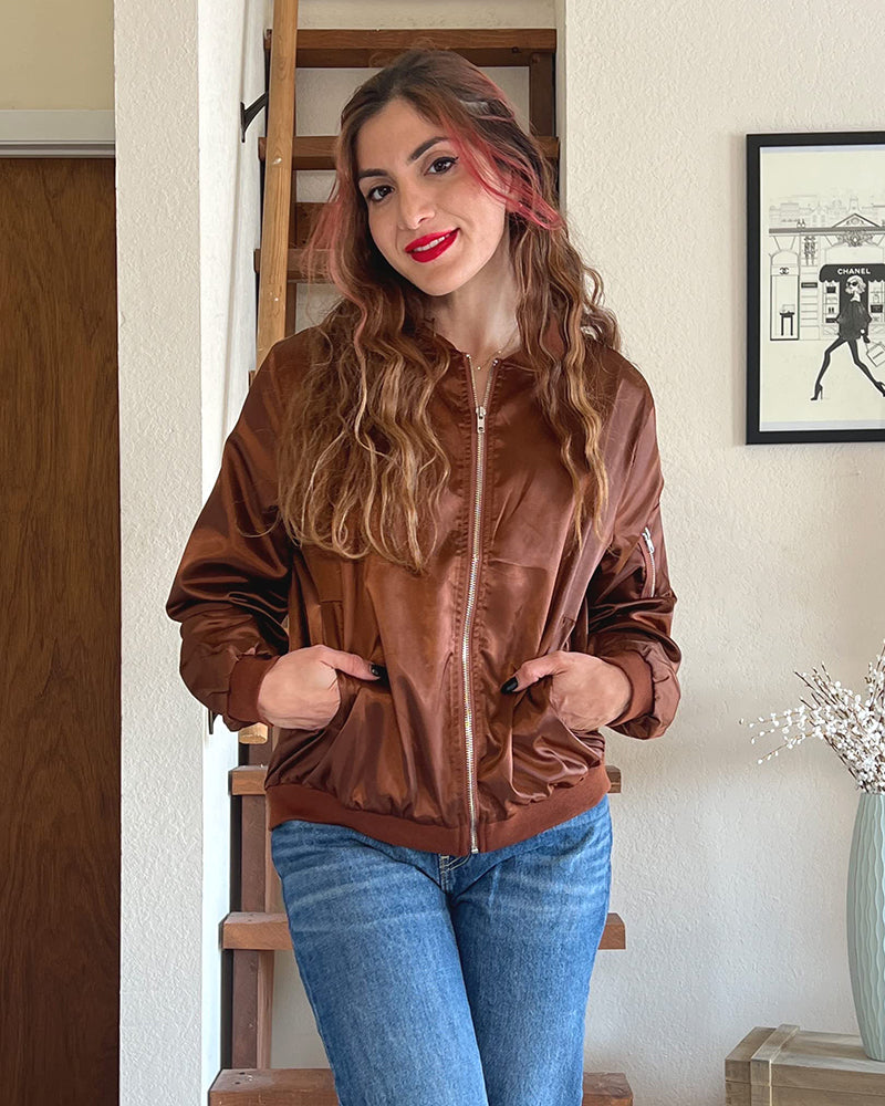 Éléa | Veste Bomber Légère Zippée Femme - Image 5