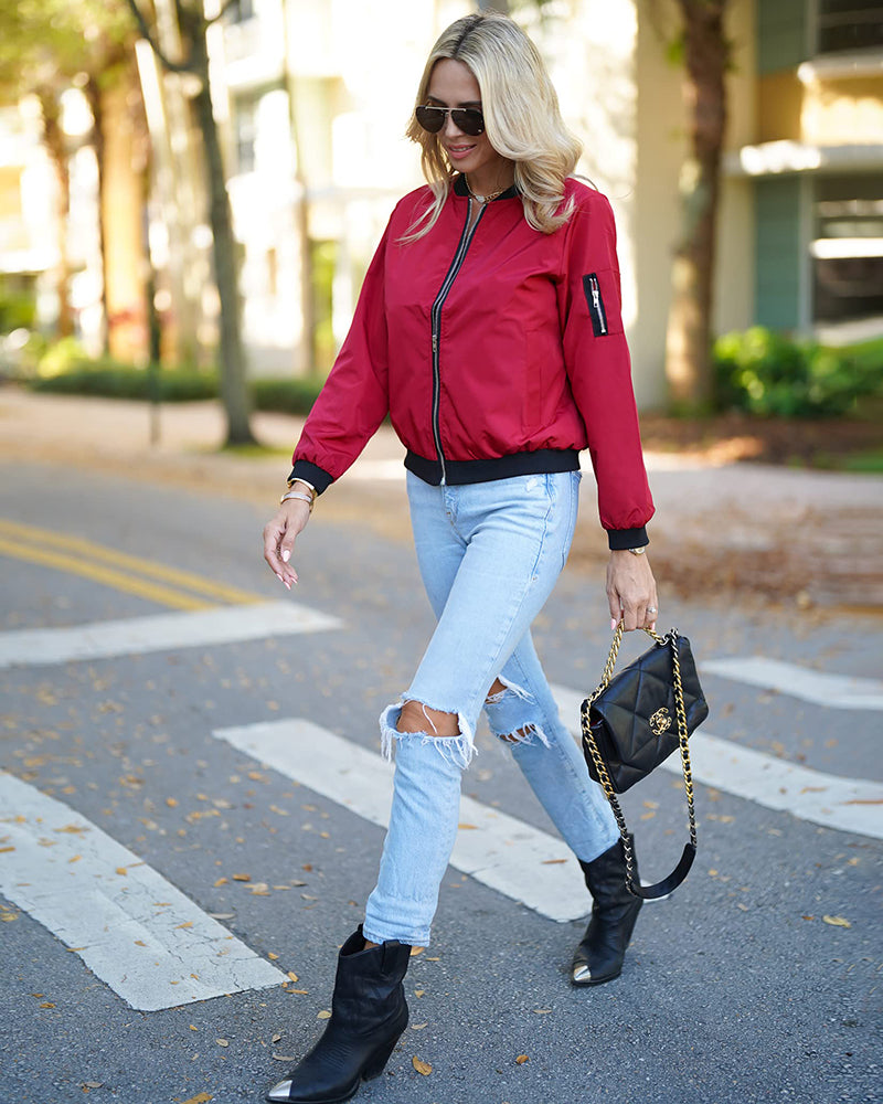 Éléa | Veste Bomber Légère Zippée Femme - Image 6