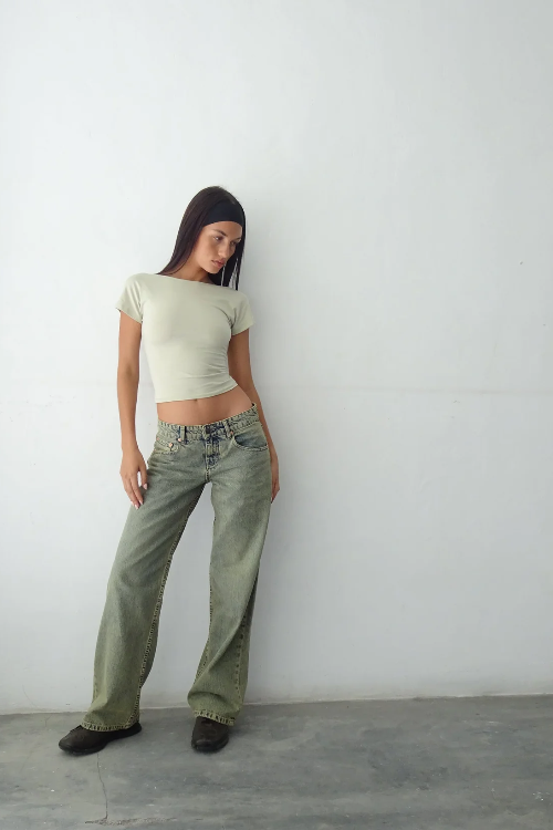 Roxy athéna - rise jeans | Denim extensible tendance et confortable - Image 7