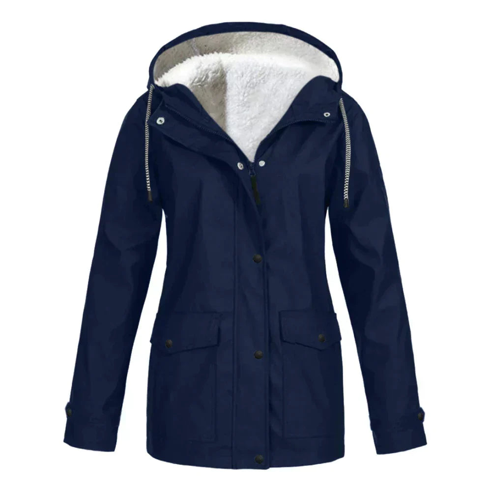 Zélie | Manteau décontracté trapèze à capuche pour femme - Image 5