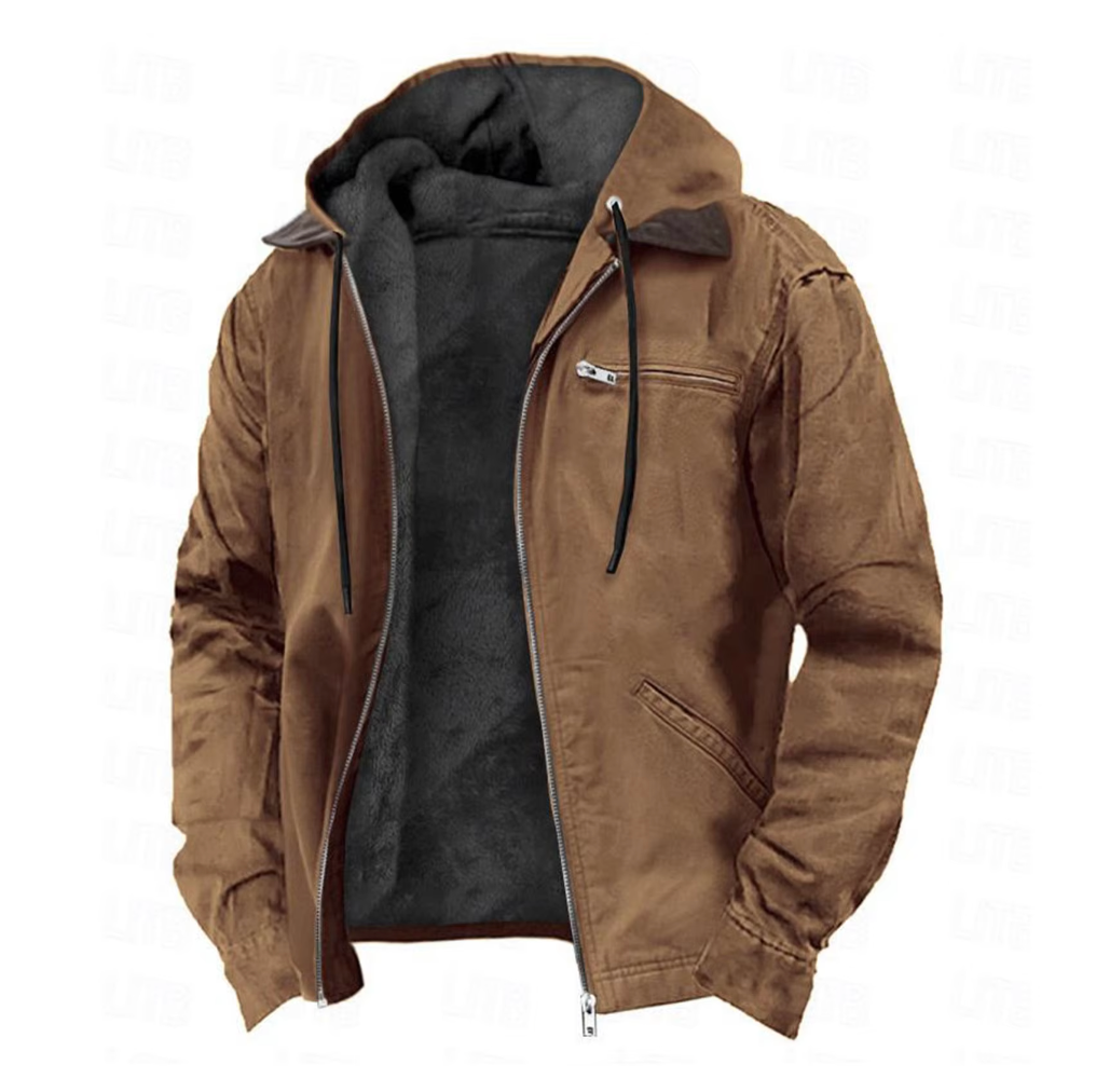 Karim | Veste zippée à capuche pour homme - Image 1