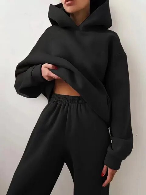 Norah | Ensemble de survêtement à capuche à manches longues pour femme - Image 15
