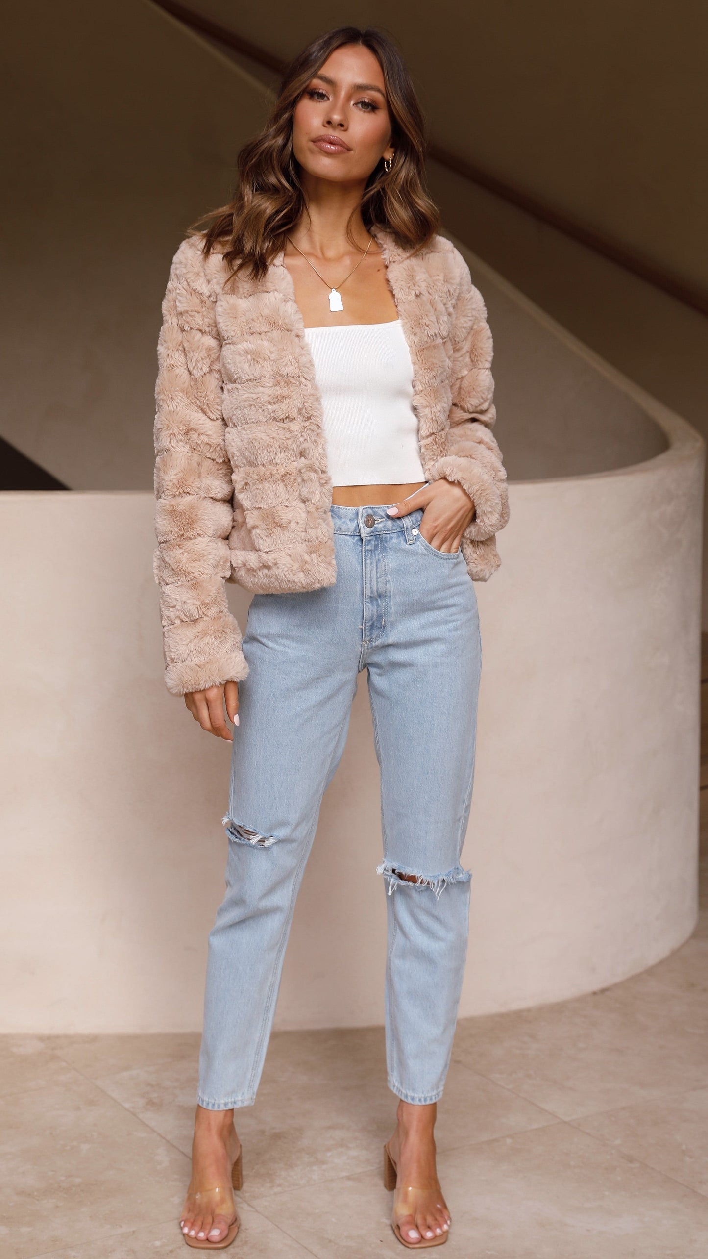 Janine | Veste Courte Femme Ouverte Devant - Image 27