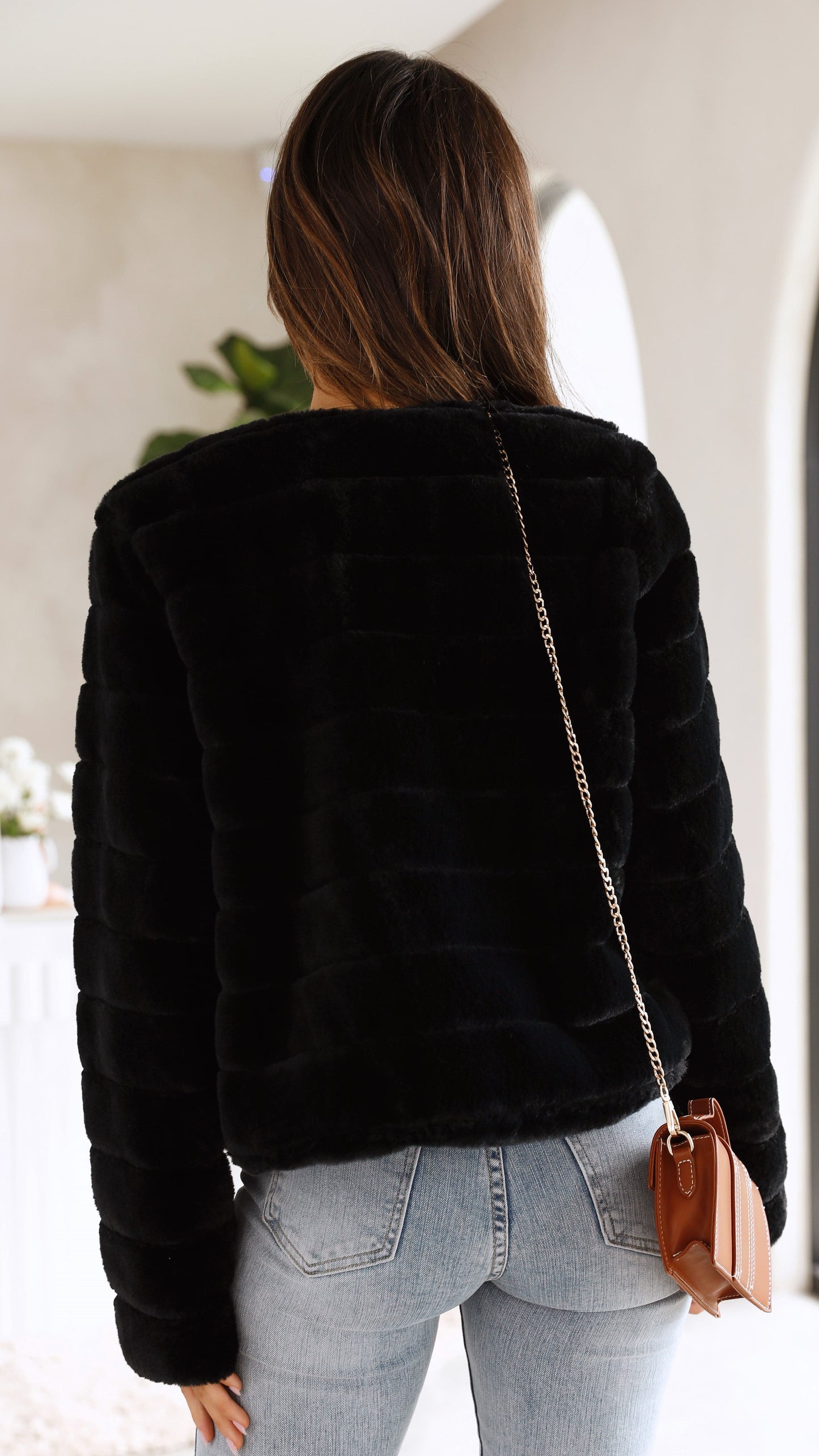 Janine | Veste Courte Femme Ouverte Devant - Image 12