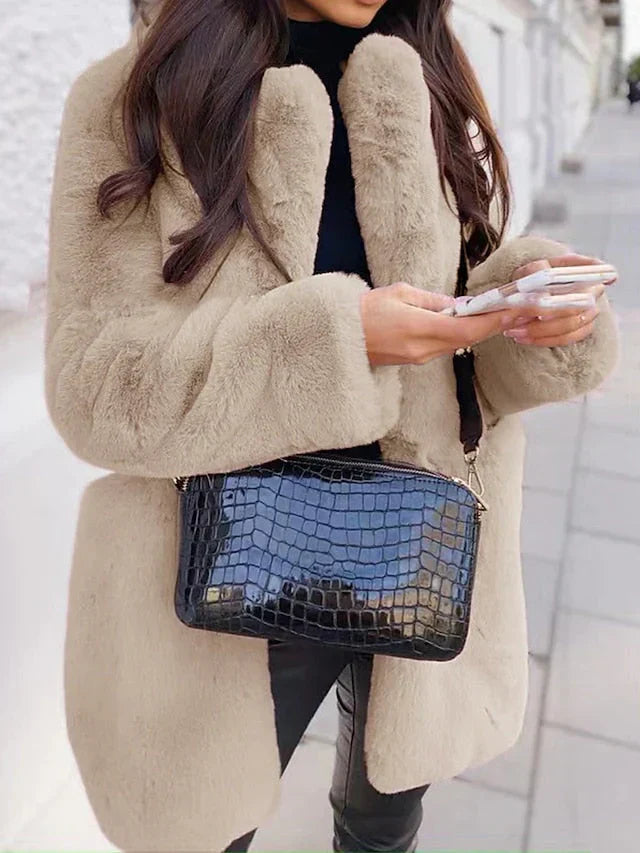 Safa | Manteau Femme Oversize en Fausse Fourrure - Image 8