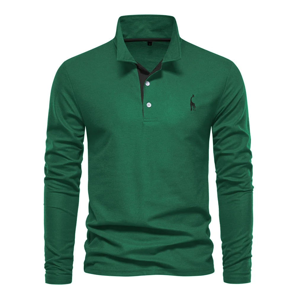 Loucas | Polo à Manches Longues Boutonné pour Homme - Image 5