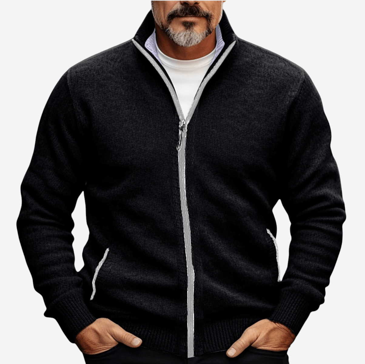 Isaac | Veste Pull Homme Entièrement Zippée - Image 5