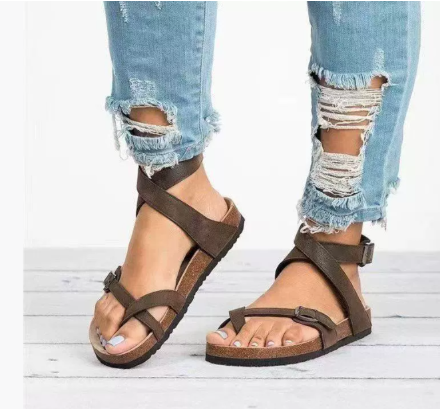 Dam Justerbara Flerrem Tåslinga Sandaler