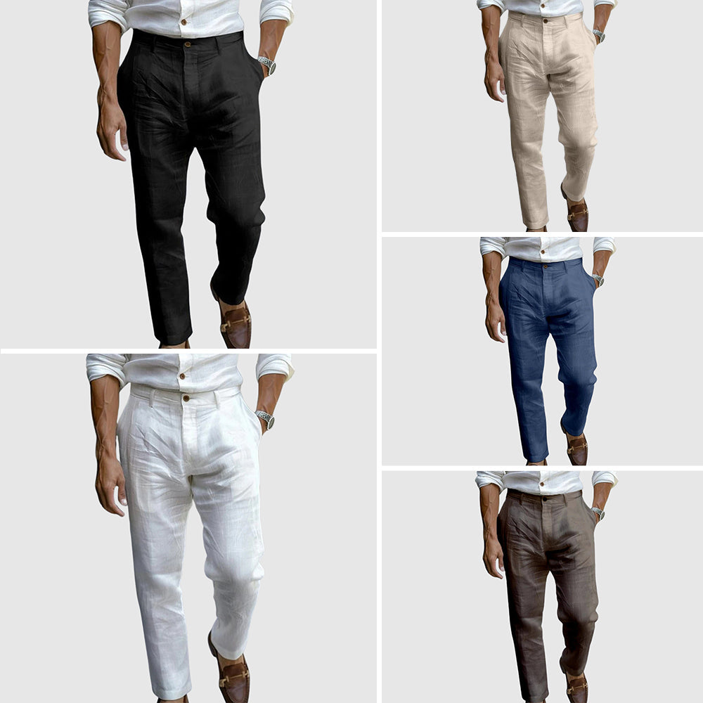 Michaël | Pantalon en lin de luxe élégant - Image 6