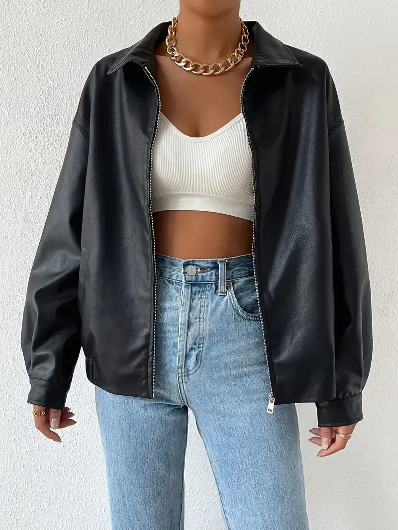 Sévérine | Veste Zippée Oversize Femme - Image 1