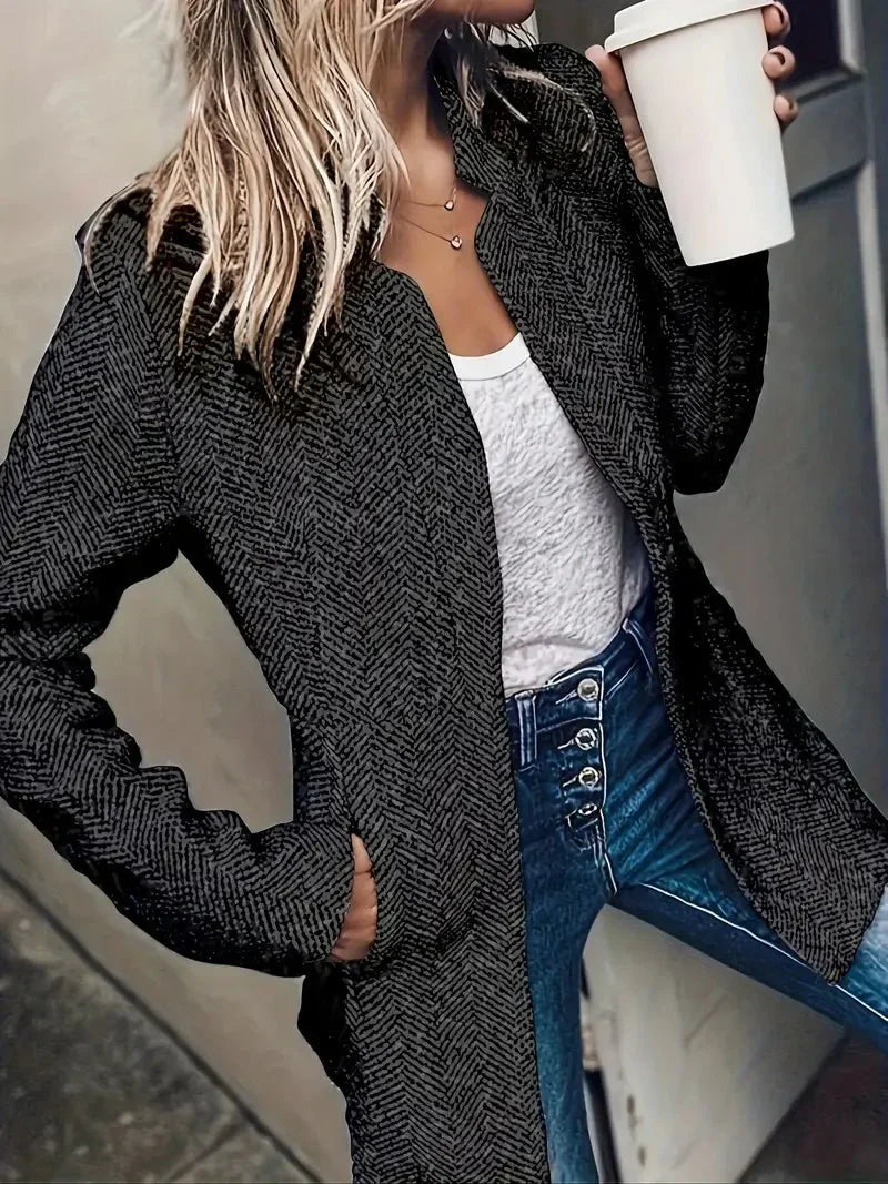 Line | Manteau Long Ouvert Femme - Image 3