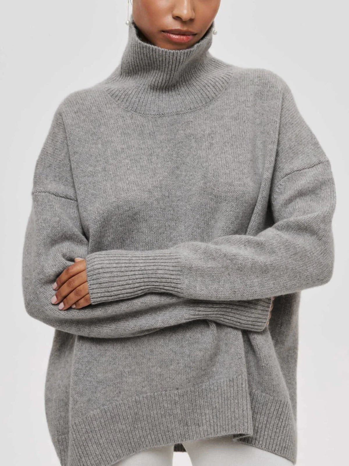 Isabelle | Pull ample à col roulé pour femme - Image 7