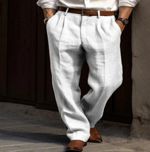 Lucien | Pantalon d'été confortable en lin pour hommes
