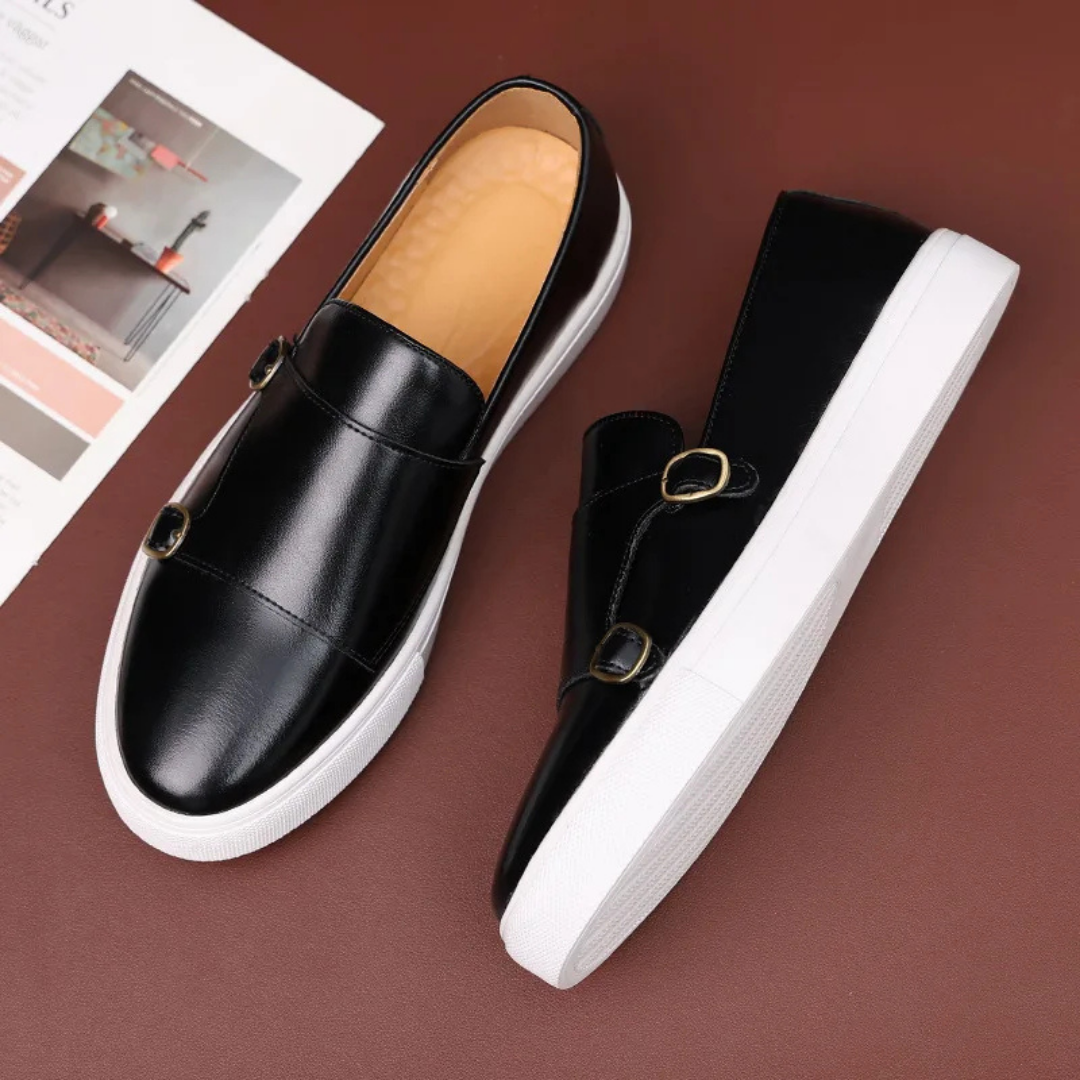 Joan | Mocassins à boucles en cuir de première qualité pour hommes - Image 4