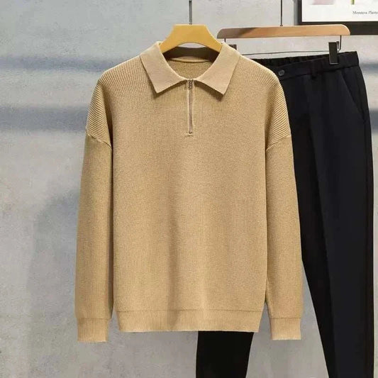 Delphin | Pull zippé à col pour homme - Image 2