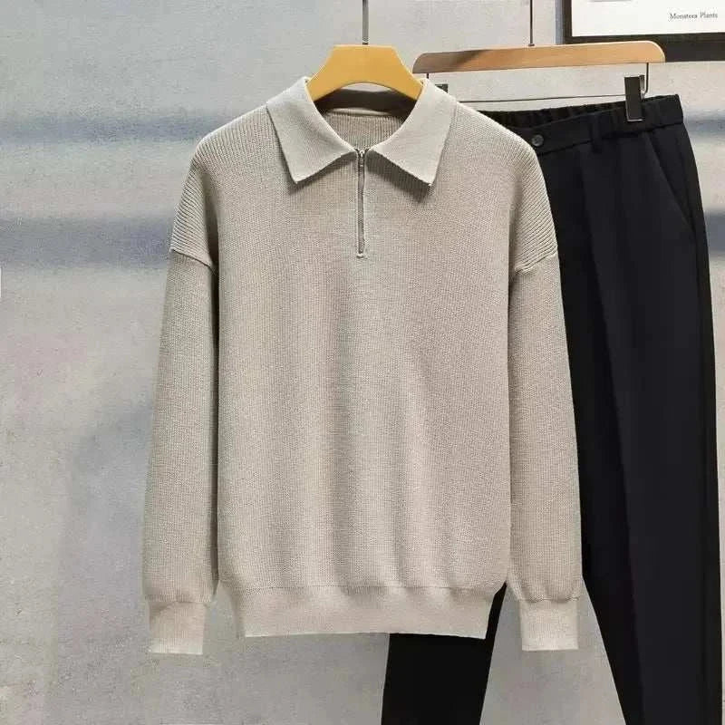 Delphin | Pull zippé à col pour homme - Image 5