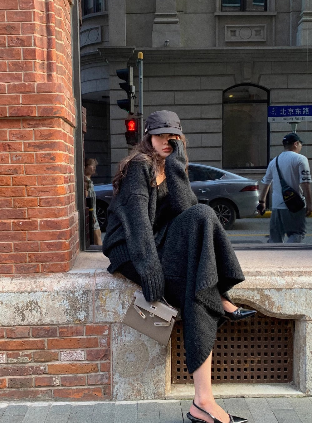 Joëlle | Ensemble jupe et pull en tricot pour femme - Image 10