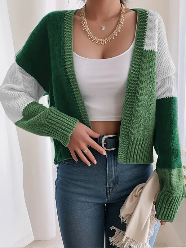Eugénia | Cardigan Court Color Block Femme - Image 5