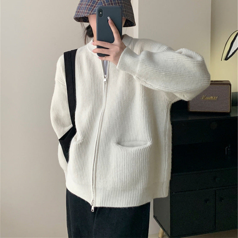 Kahina | Cardigan Oversize Zippé Femme - Image 5